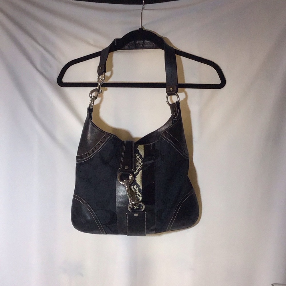 Coach Black, leather w/ Patent leather